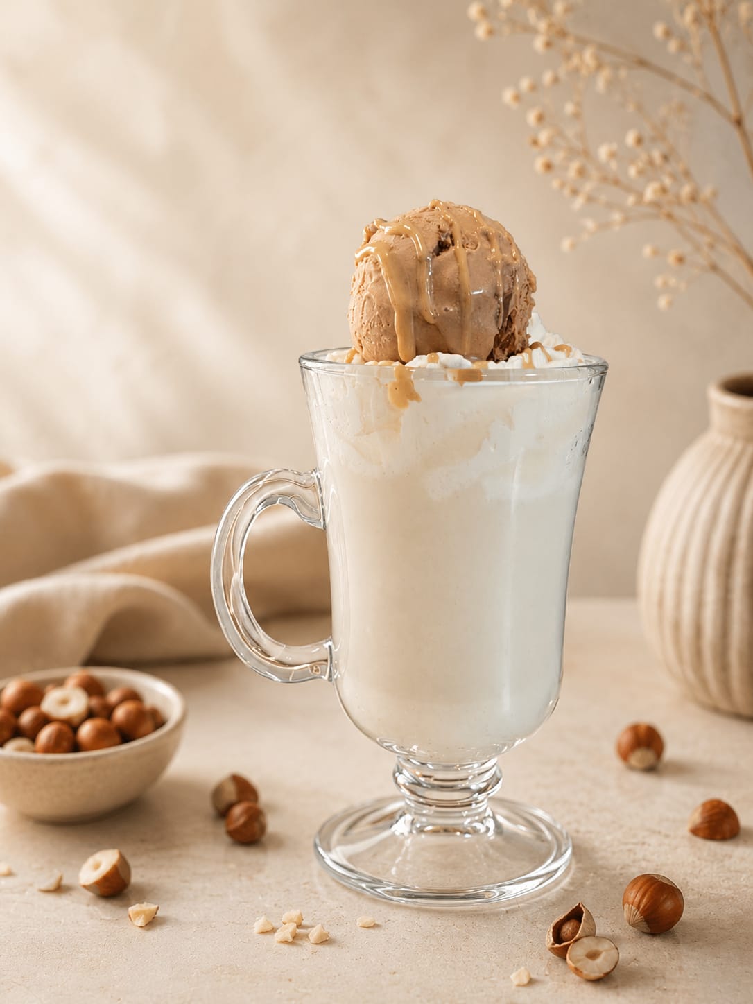 Frappe chocolate blanco y avellana